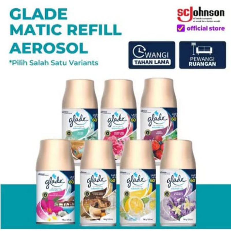 Glade Aerosol Spray Refill 146gr Pengharum Ruangan