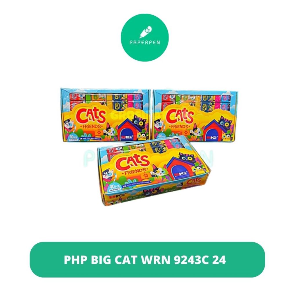 

(Pak) Penghapus Big Cat Wrn 9243C 24Pcs