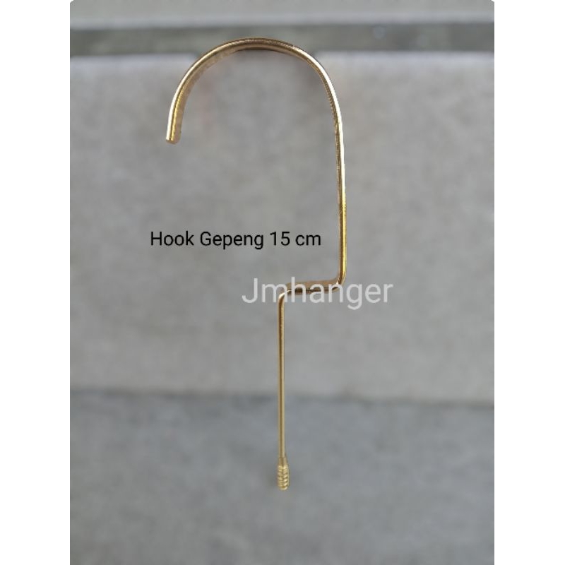 Hook Gepeng GOLD 15cm Hanger Hook Gepeng GOLD Harga perpcs