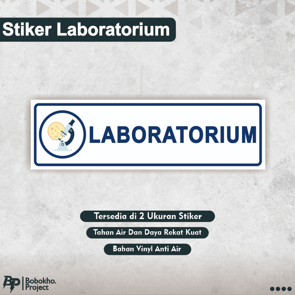 

Stiker Laboratorium / Ruang Laboratorim / Ruang Lab / Stiker Ruang Lab Klinik Rumah Sakit