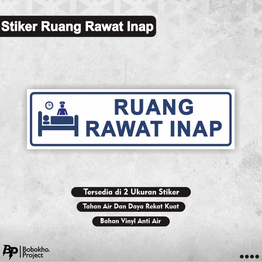 

Stiker Rawat Inap / Stiker Opname / Stiker Ruang Perawatan / Stiker Puskesmas / Stiker Rumah Sakit / Sticker klinik