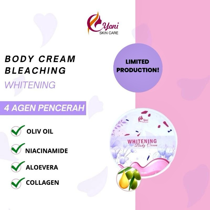 BODY CREAM BLEACHING WHITENING || YONI SKINCARE