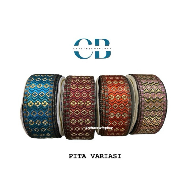 

Pita Variasi/ Ribbon 1.5inch per roll