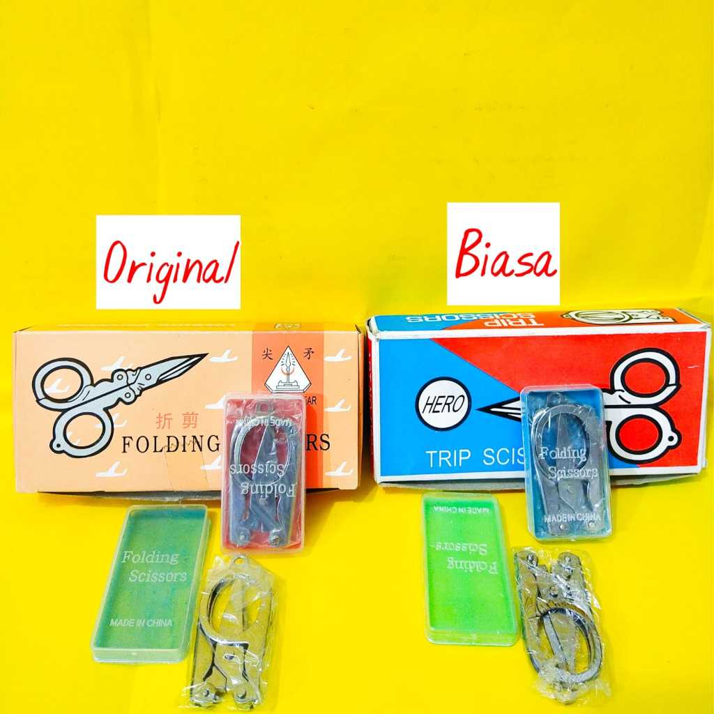 GUNTING KECIL LIPAT / Gunting Kecil Tajam / Gunting Kecil serbaguna / Gunting Lipat stainless steel