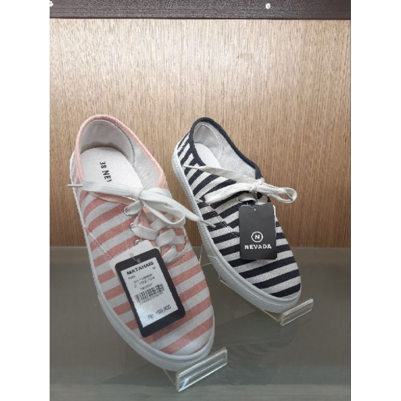 NEVADA SEPATU SNEAKERS SALUR KANVAS WANITA PROMO