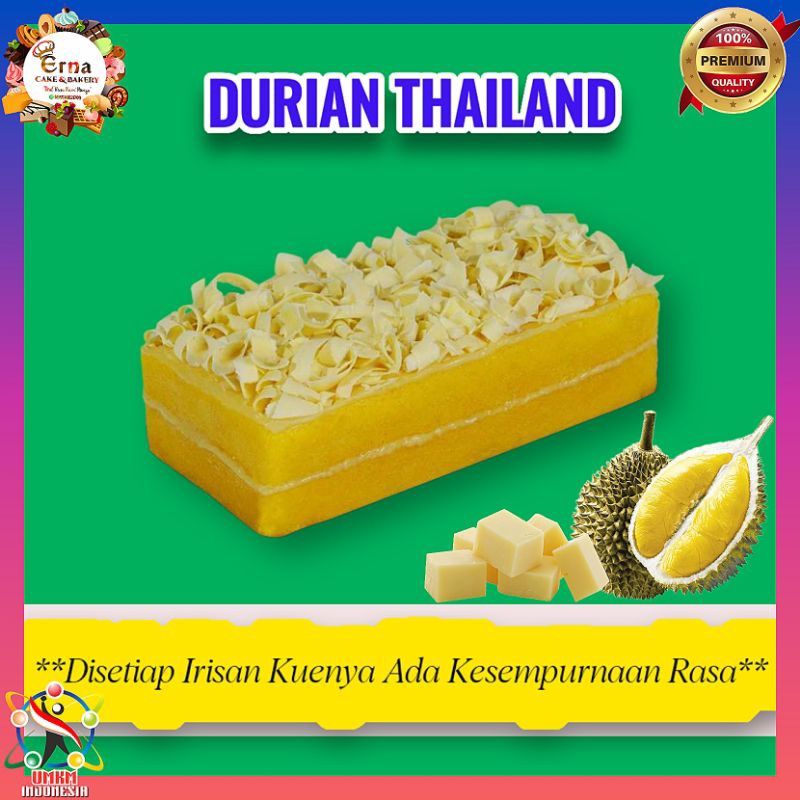 

BOLU KUKUS DURIAN THAILAND - Paket Hemat 3 Kue / 3 Pack