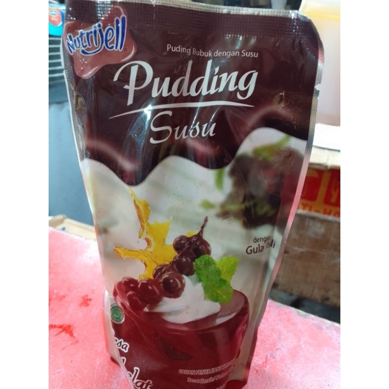 

Puding susu rasa coklat