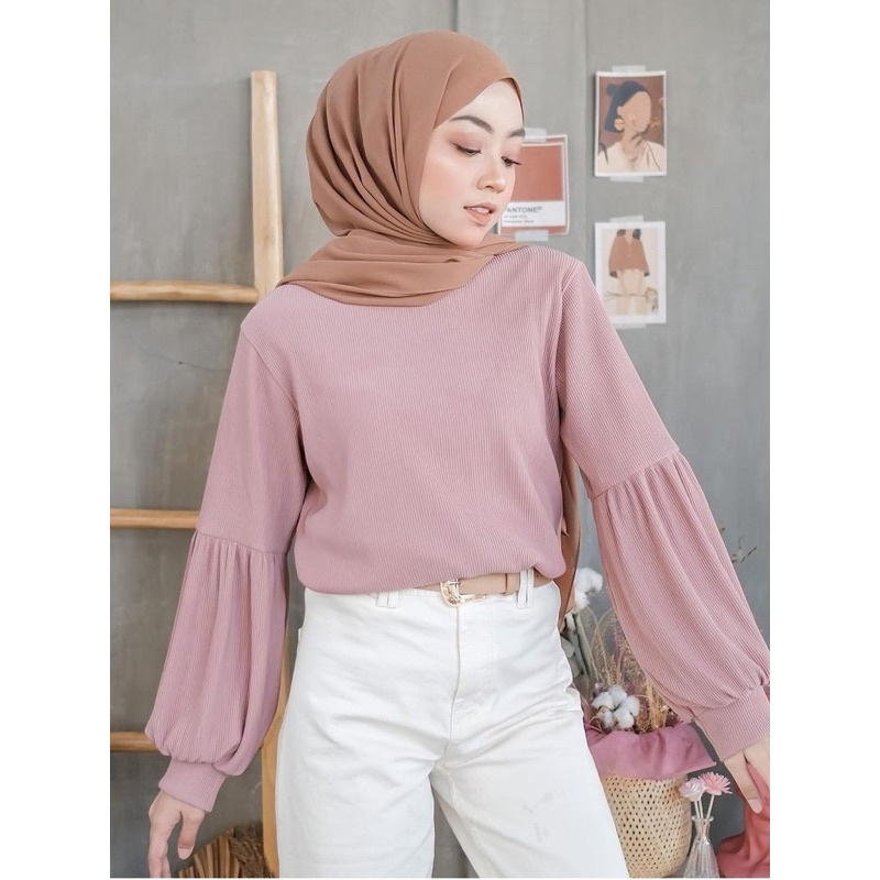 KAOS RIB TANGAN BALON/ KAOS RIB PREMIUM LENGAN BALON PREMIUM SOFT/ KAOS RIB PREMIUM TANGAN BALON/ PU