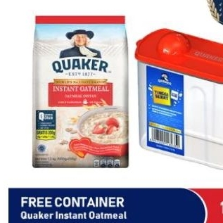 

quaker oat 1200 gr free kontainer
