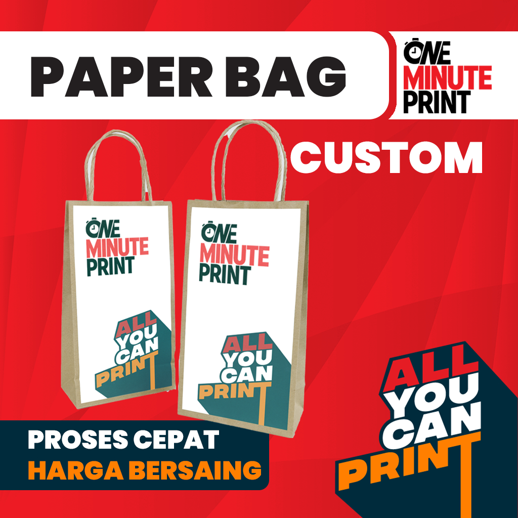 

Paper Bag / Shopping Bag Custom - ONE MINUTE PRINT