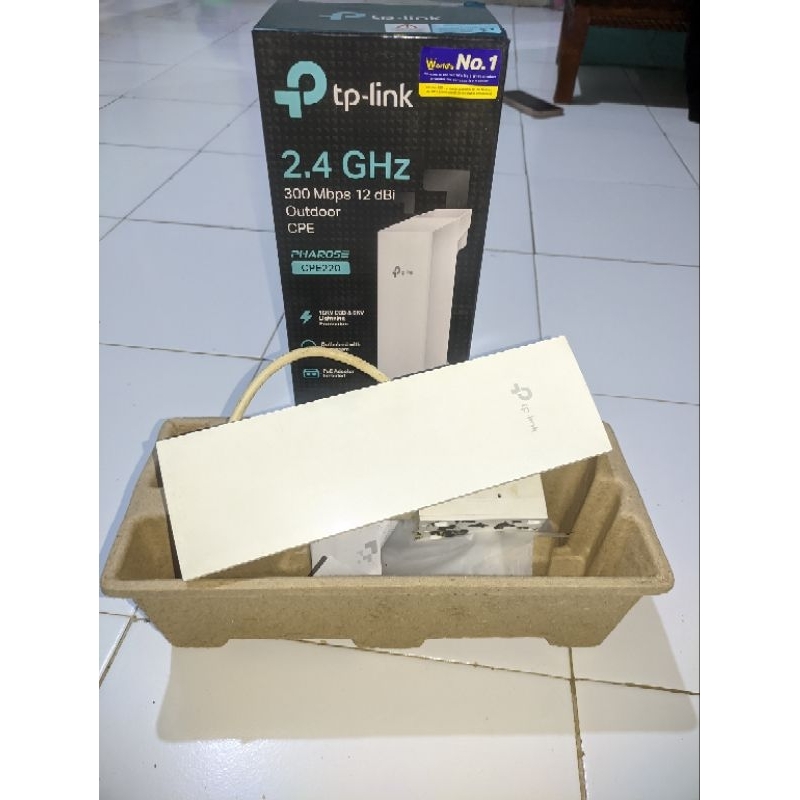 TP LINK CPE220 SECOND unit+poe bawaan