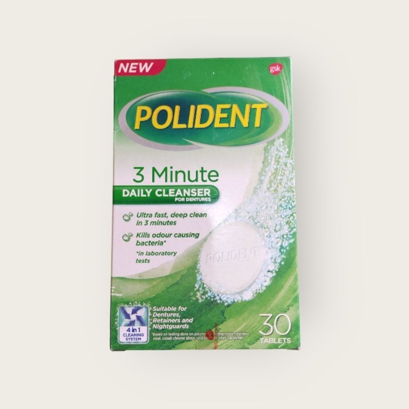 Polident Cleanser 30 tab Denture Cleanser