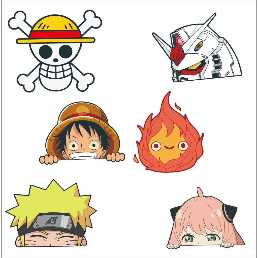 STIKER SABLON SETRIKA ANIME STICKER CUSTOM DTF