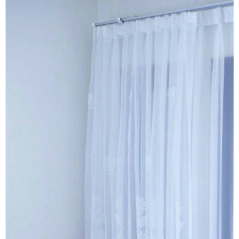 vitrase gorden Daleman gorden lapisan gorden motif bunga matahari