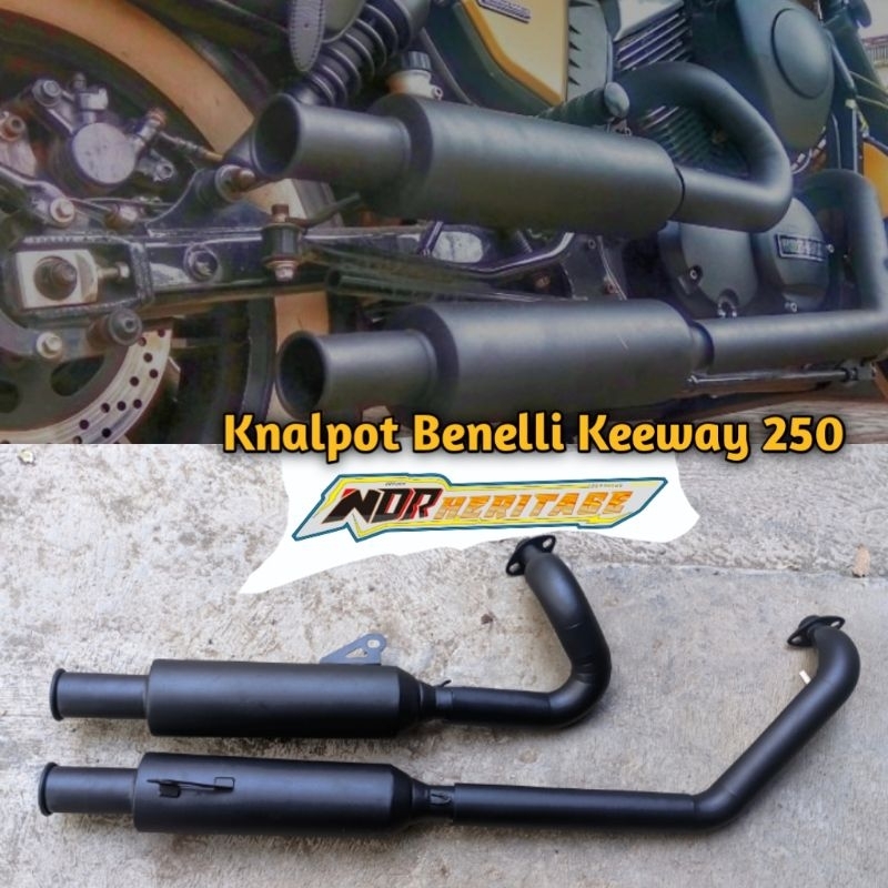 Knalpot Benelli Keeway 250v /Keeway 250 /Geronimo 250 Type Black Mamba