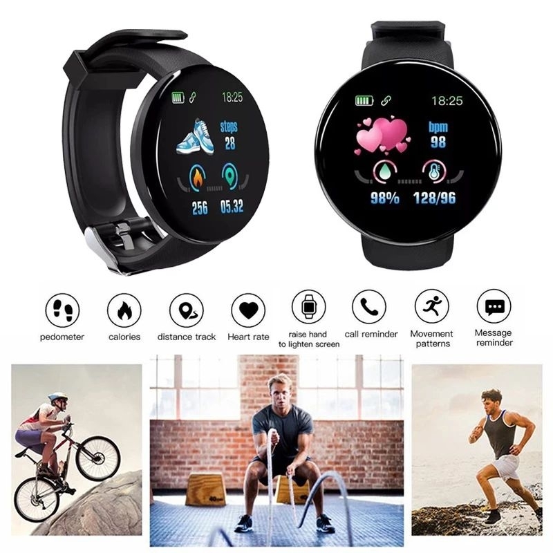 Smartwatch D18 Jam Tangan Pintar Bracelet Sport Running