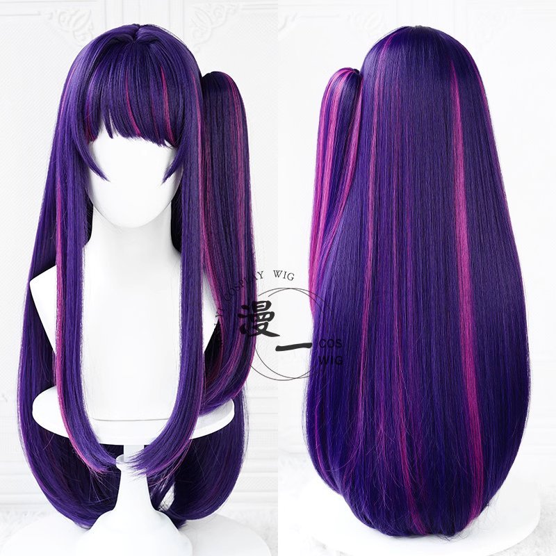 [READY JKT] Ywailisi - Hoshino Ai Wig - Wig Hoshino Ai - Wig Ungu panjang - Hoshino AI Oshinoko - Os