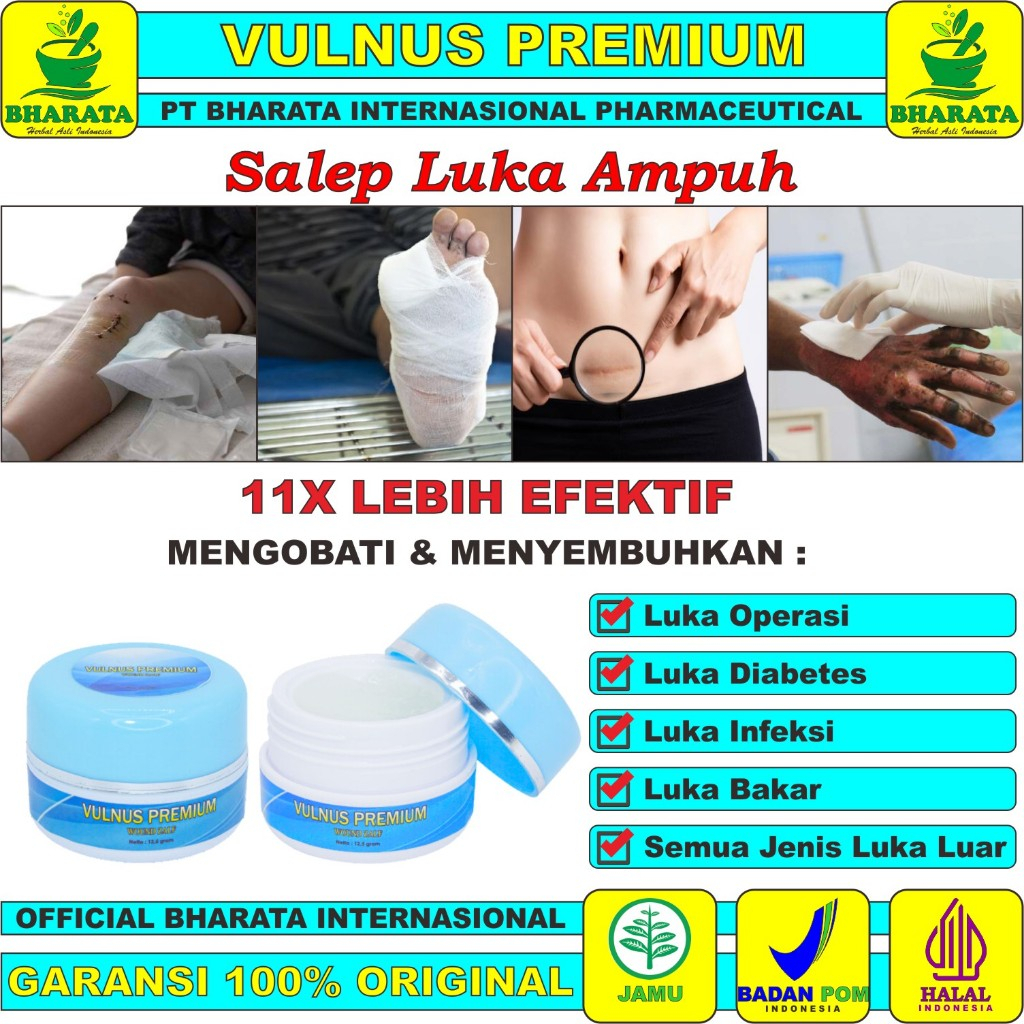 Salep Luka Ampuh VULNUS PREMIUM | Salep Luka Operasi Apapun | Salep Luka Caesar Sesar | Salep Luka D