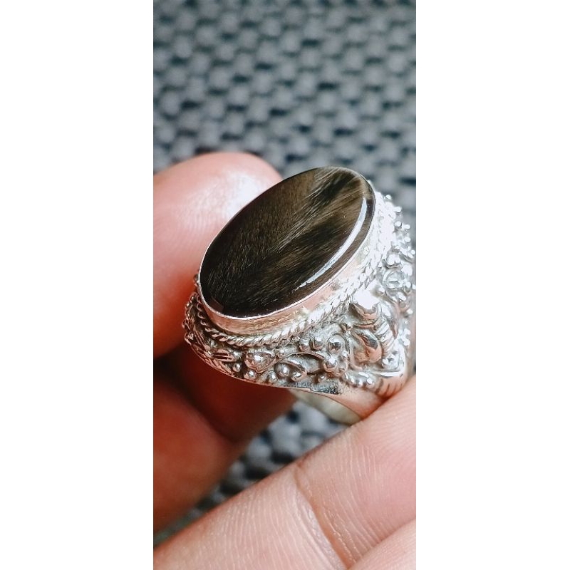 CINCIN BATU AKIK BULU MACAN LUMAJANG