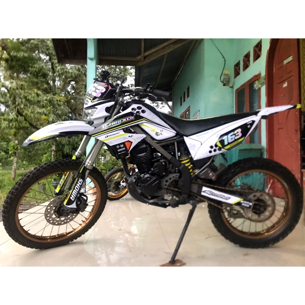 Decal Sticker KLX S Putih HItam Fullbody keren (body bisa kita sesuaikan)