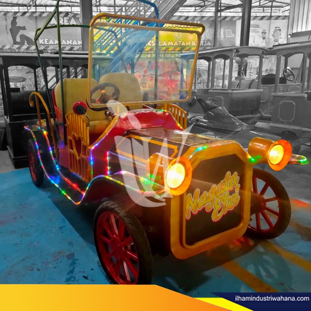 Odong odong BECAK ROYAL MINI DOUBLE LENGKAP MESIN