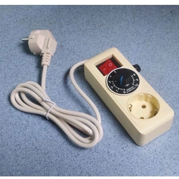 Stop Kontak Pengatur Kecepatan Gerinda | Dimmer 2000W Stop Kontak 1 Lubang