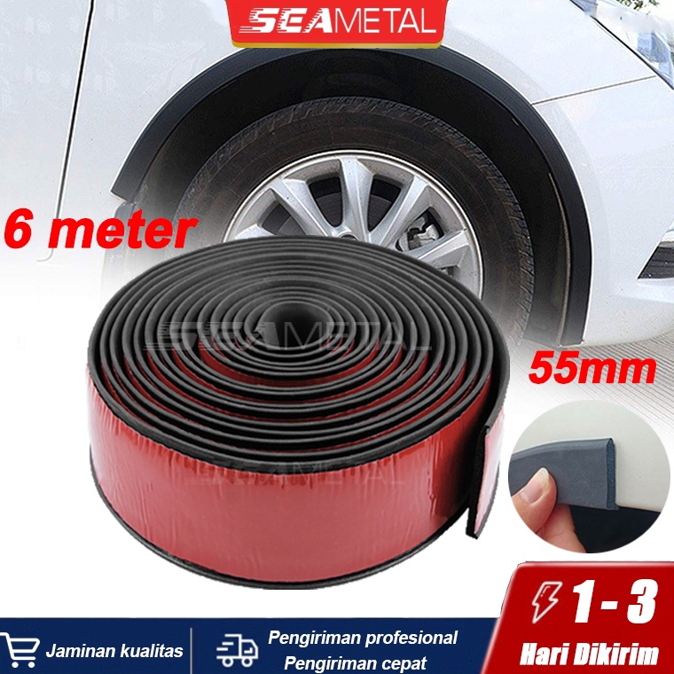 VpR SEAMETAL Stiker Pelindung Fender Mobil Karet Fender Mobil Over Fender Universal Fender Mobil Kar