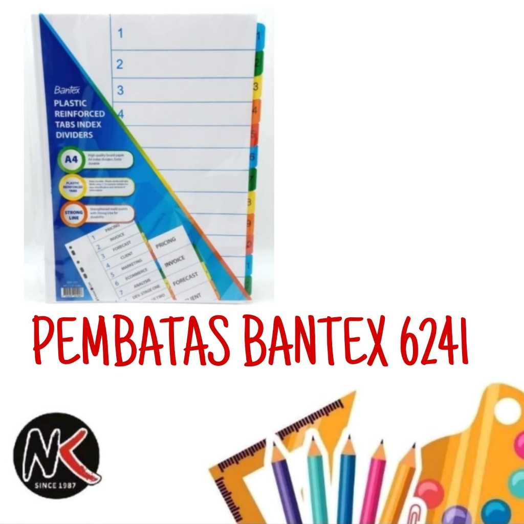 

Pembatas Buku/Pembatas BANTEX 6241 A4 (Isi 12)