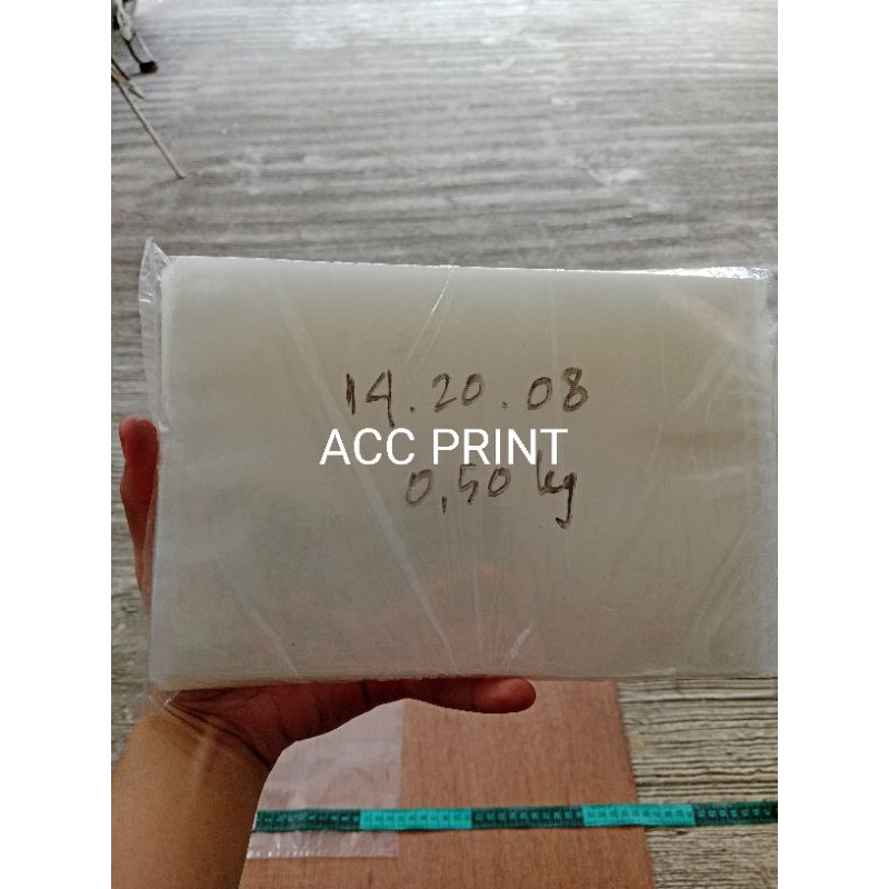 Plastik PP Bening Tebal 08 / Plastik PP 14x20x08 / Plastik Tebal 08 / Plastik Pelindung Makanan Per 