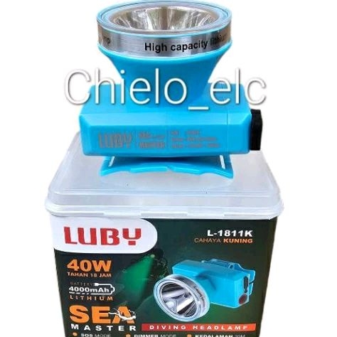 SENTER KEPALA LUBY 1811 40W ,SENTER HEAD LUBY L1811 40WATT ,SENTER SELAM LUBY 1811 ,HEADLAMP LUBY 40