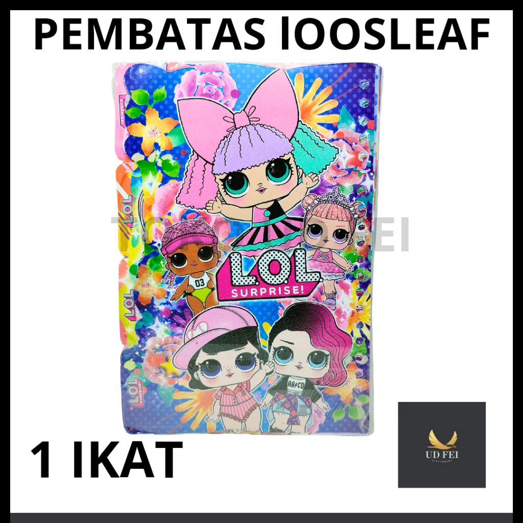 

(1 IKAT) pembatas Loosleaf/ Pembatas binder/ pembatas/ pembatas Loosleaf fancy