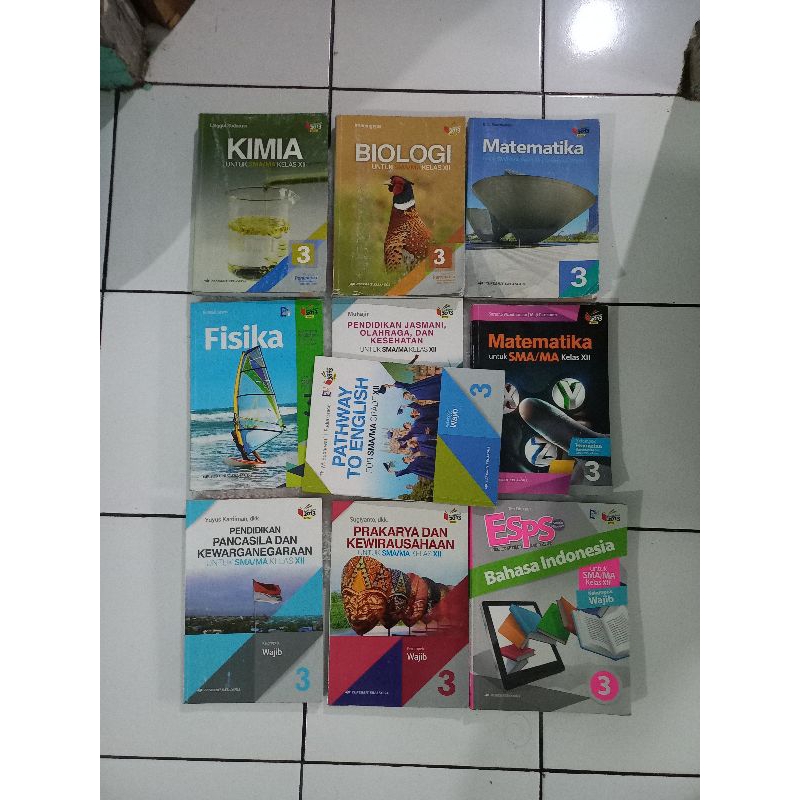 buku erlangga kelas 12 SMA/MAN mipa ipa kurikulum 13 buku bekas erlangga