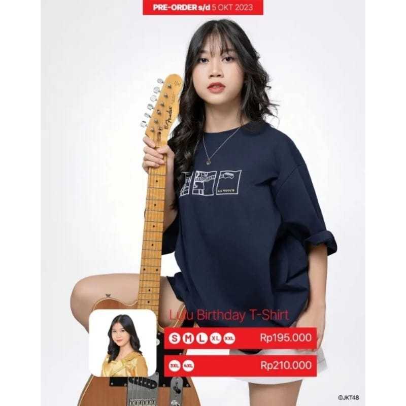 Kaos JKT48 Birthday T-Shirt Lulu Salsabila 2023 - Navy