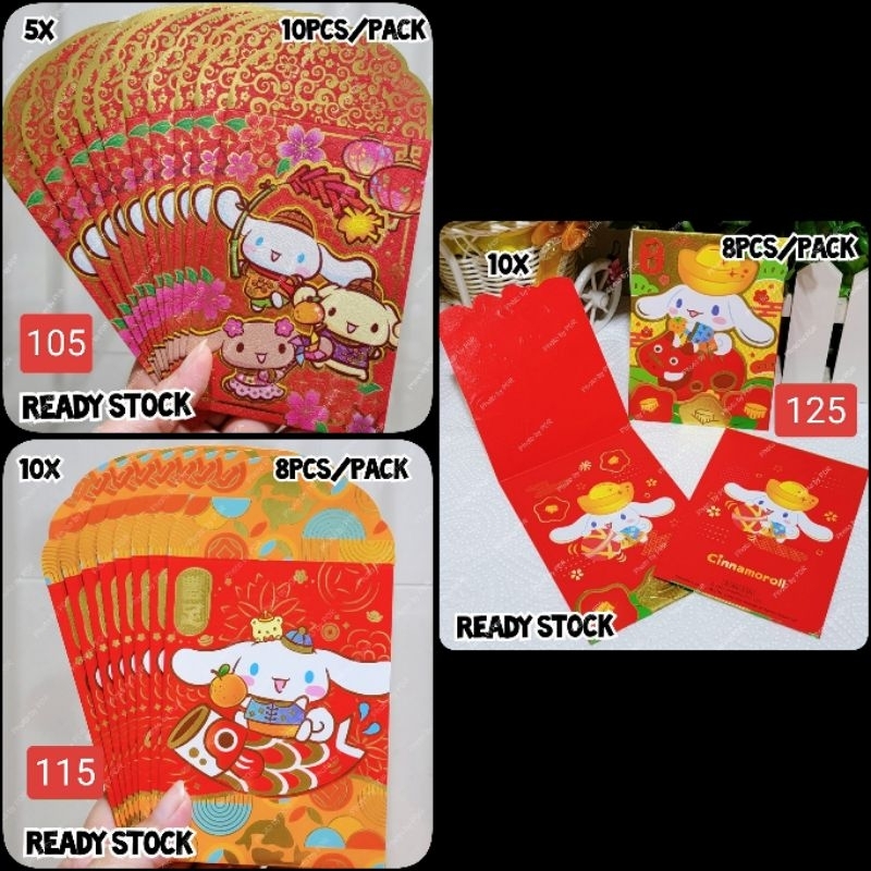 

Amplop Kertas Angpao Imlek Lebaran CNY Sincia Red Sanrio Edisi Cinnamoroll