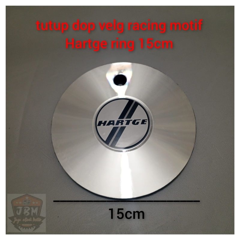 tutup dop velg racing motif Hartge ring 15cm