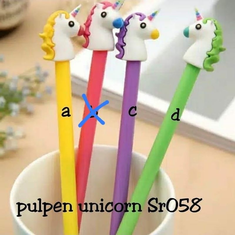 

{LB} PENA PULPEN UNICORN Sr058 , PULPEN KARAKTER , PULPEN GEL , PULPEN CANTIK , PULPEN UNIK , PULPEN LUCU , PEN