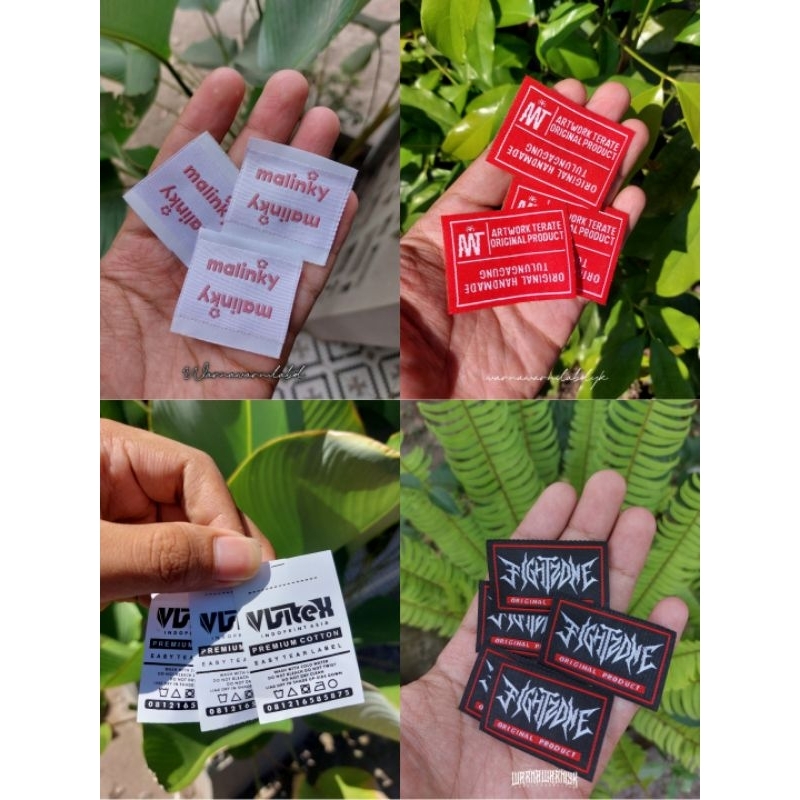 

label woven halus 1200pcs