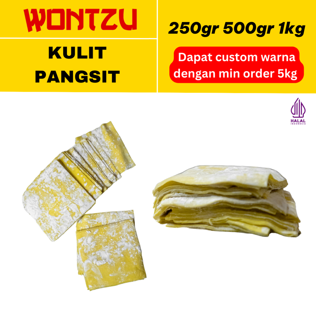 

Kulit Pangsit/Wonton - 500gr - 100% Halal & Tanpa Pengawet