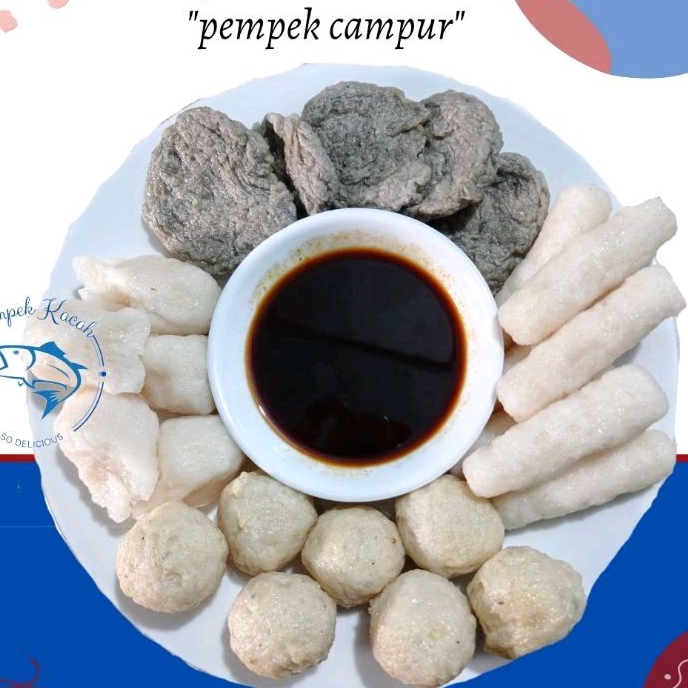 30pcs Paket Pempek Ikan Asli Palembang/Pempek Campur Asli Khas Palembang/Pempek Ikan/Pempek Kacah Pempek Palembang kecil/Pempek Frozen/empek empek palembang