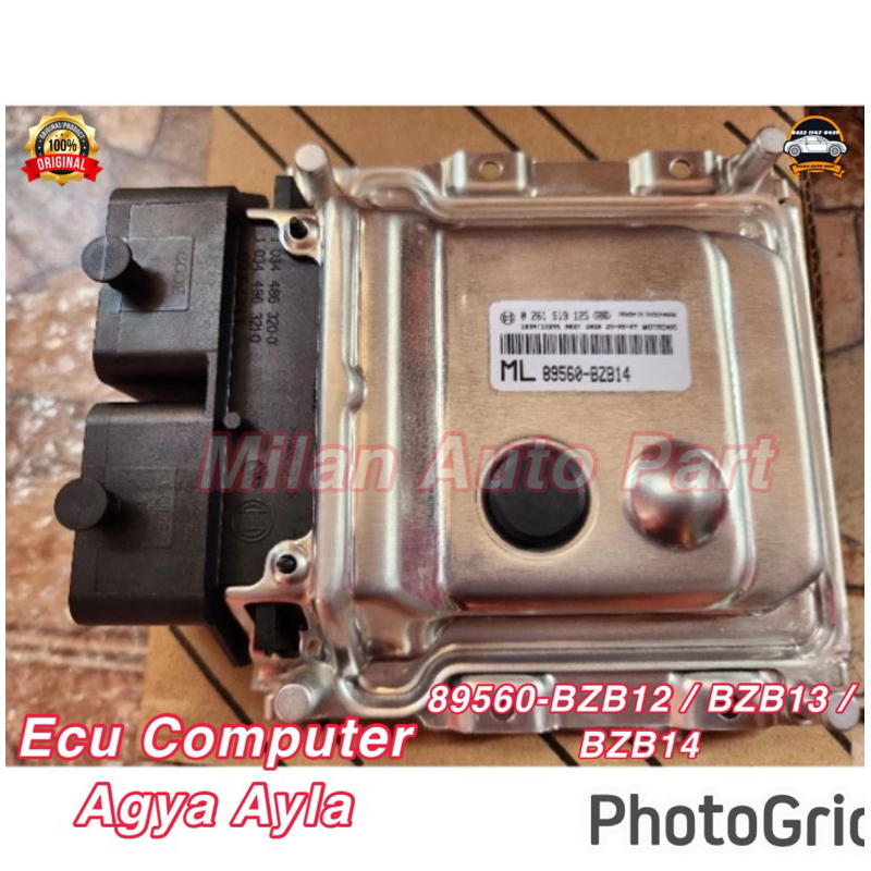 Ecu computer Engine Control Unit Agya Ayla MD 89560-BZB12 BZB13 BZB14 ORIGINAL ASLI BARU RESMI