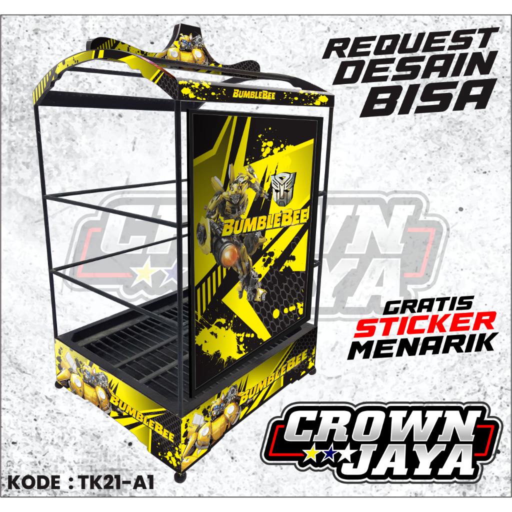 Decal Sangkar Kotak/Sangkar Kenari Custom - KODE TK