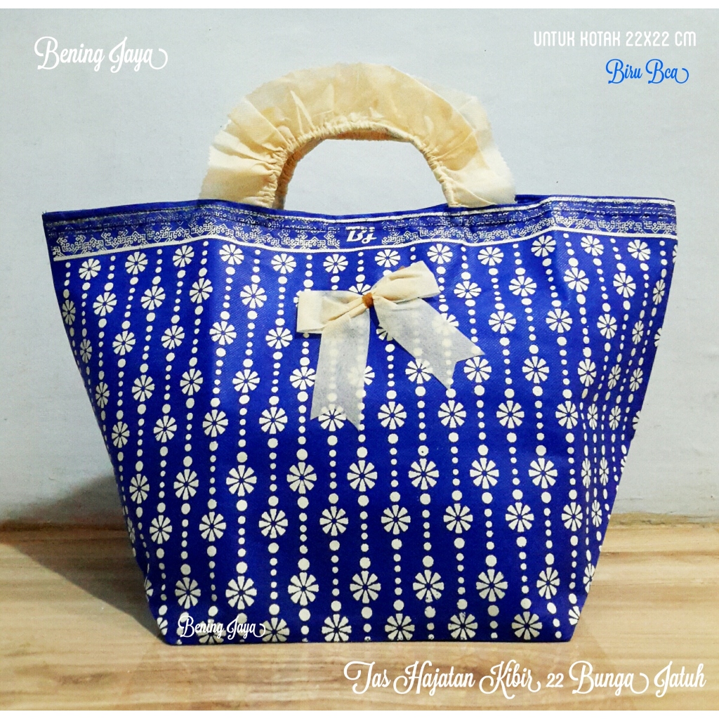 

Tas Hajatan Goodie Bag Kibir 22 Bunga Jatuh Biru BC