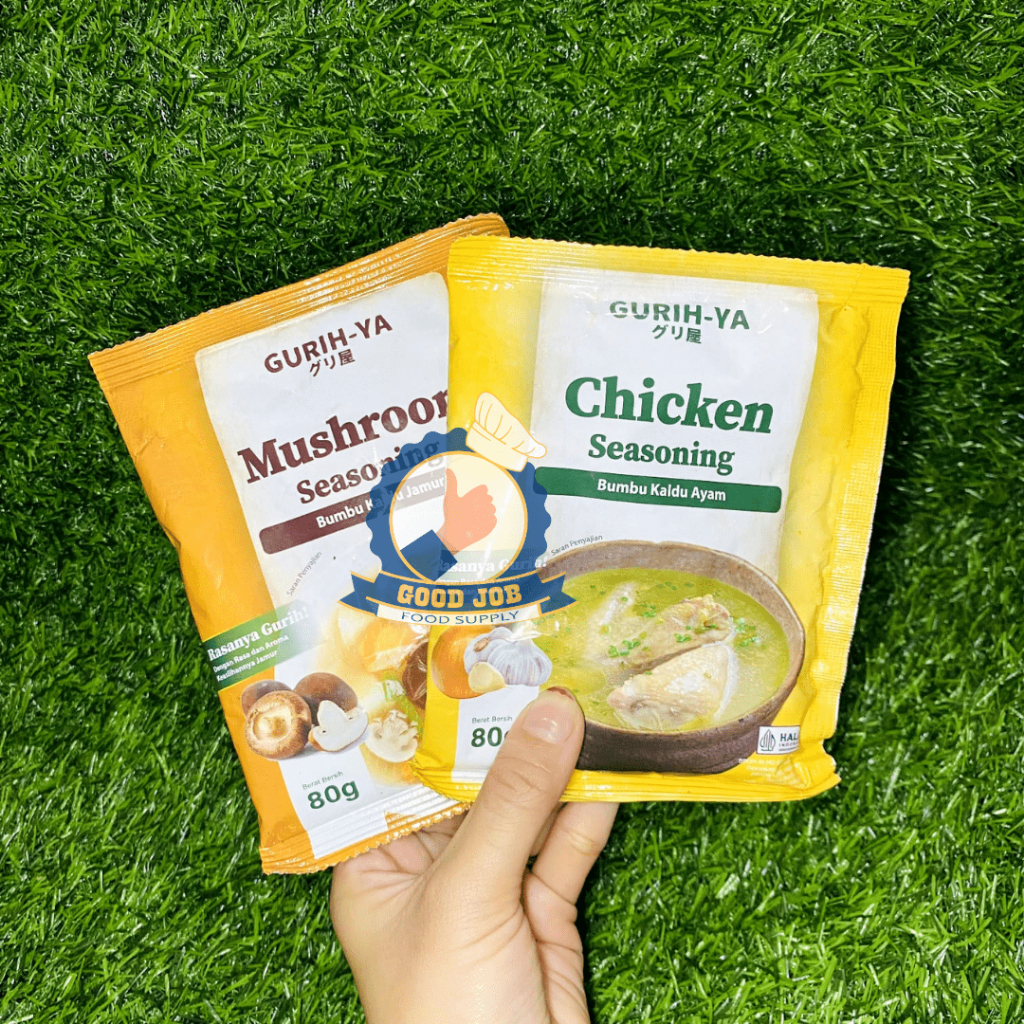 

GURIH-YA Bumbu Kaldu Jamur & Ayam 80 g Halal | Non Msg.