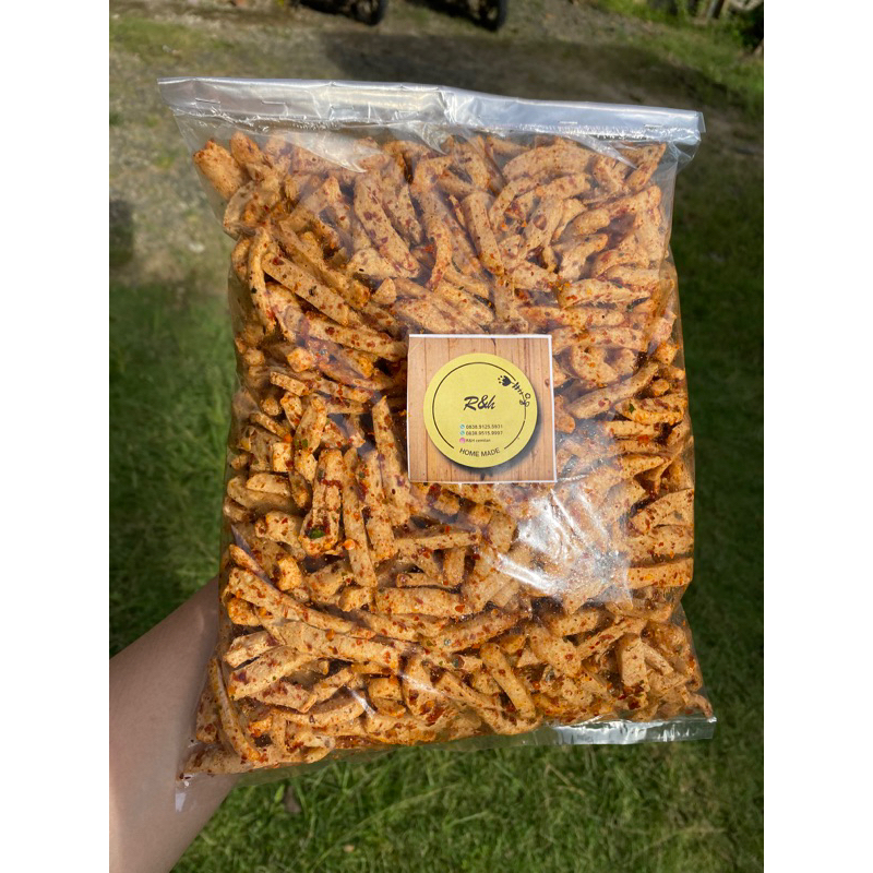 

Basreng daun jeruk pedas & original 1000g