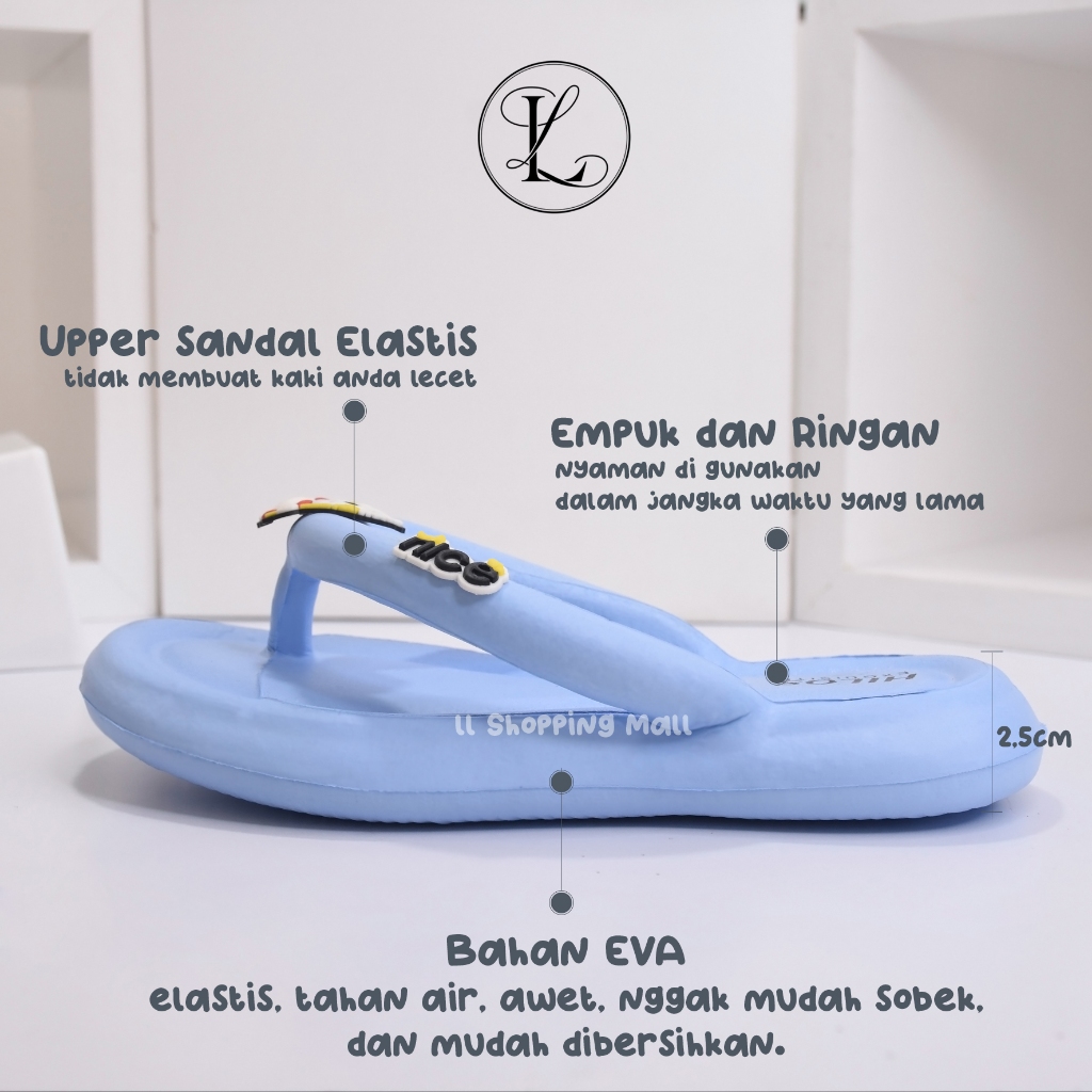 Sandal / Sendal Jepit Anak-Anak Motif / Model Mixue Ready Stock