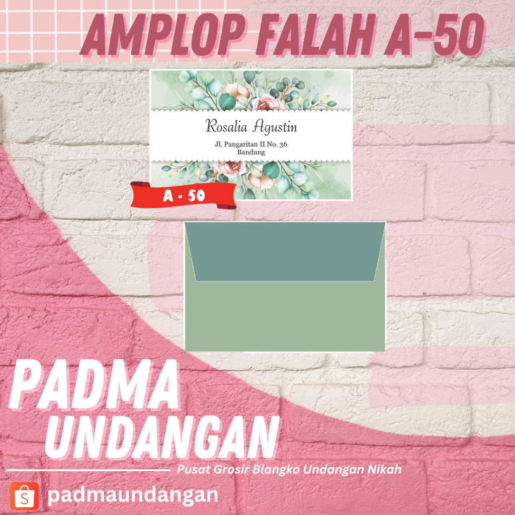 

Amplop Falah A-50 | Pusat Grosir Blangko | PadmaUndangan