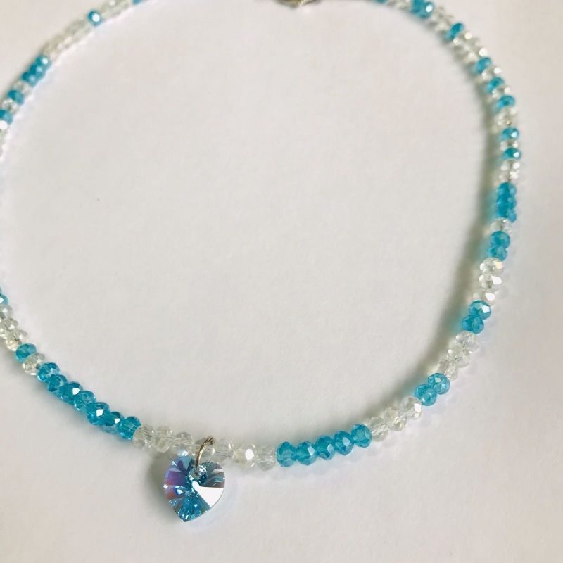 KALUNG CHOKER BEADS MANIK KRISTAL MIX SWAROVSKI