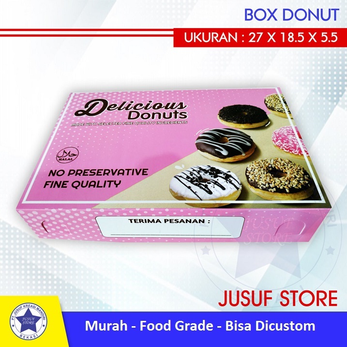 

Box Dus Donat Pink @25pcs