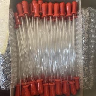 Pipet Kaca 11cm 15cm Karet Merah Karet Merah Glass Pipette Tetes Kimia Biologi Laboratorium Lab Air 