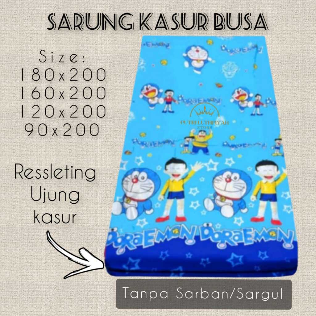 Sarung Kasur Busa Resleting Ukuran 120x200x15